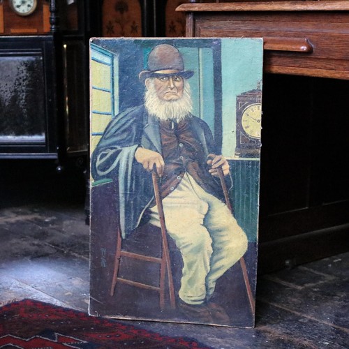 Dipinto ritratto arte popolare