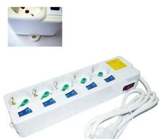 Ciabatta Multipresa A 5 Prese Con 6 Interruttori Presa Multipla Corrente sus