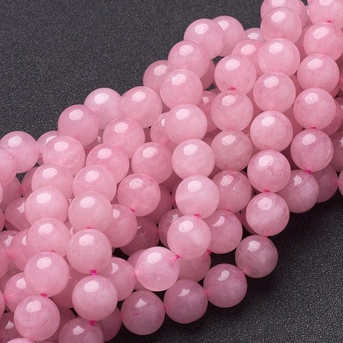36pz perline quarzo rosa - perline,