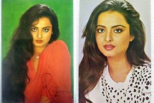 Lotto di 2 cartoline Bollywood