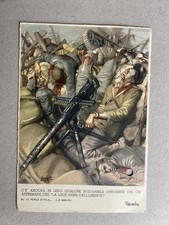 m) Cartolina militare 2GM WWII Boccasile propaganda Sesana Sovenia FORTATA