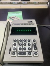 SANYO ICC-805 RARA CALCOLATRICE DA TAVOLO VINTAGE TUBI DI SCARICO VERDI (2)