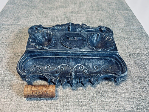 Antico calamaio peltro - antico,
