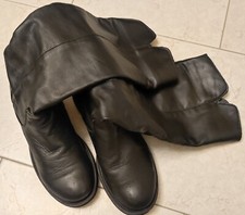 Stivali donna vera pelle nero