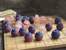 Hnefatafl Tavola in Legno con Pezzi in Vetro Smerigliato Birka Età Vichinga Tafl Scacchi