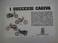 advertising Pubblicità 1981 MOTO CAGIVA SST 125/WMX 125/RX 125/SX 250