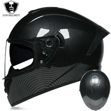Casco moto unisex doppia lente