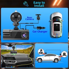 Dashcam veicolo doppia 1080p - dashcam,