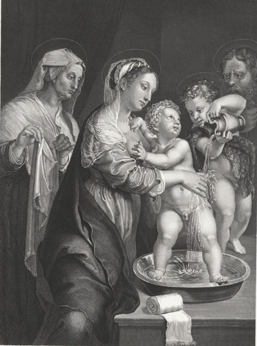 Sacra famiglia di - la, giulio