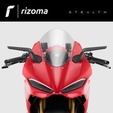 COPPIA SPECCHI STEALTH NERO [RIZOMA] - DUCATI PANIGALE V2 / V2S (2025) - BSS044B