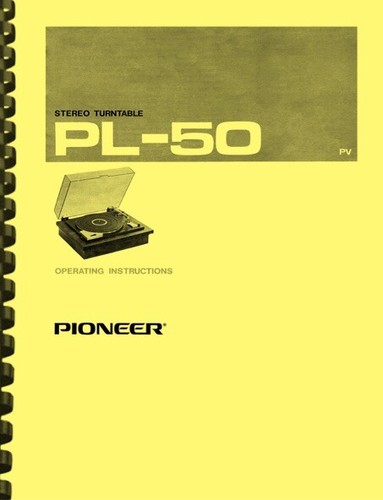 Pioneer 50 giradischi - pioneer, pl-50