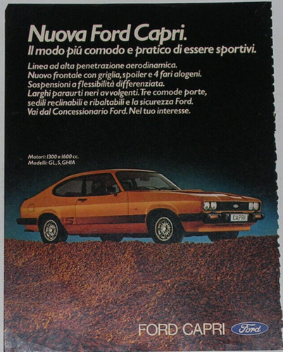 Advert pubblicità 1978 - pubblicità, ford