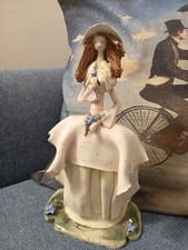 Rara vintage Italy dama statuina Ceramica Zampiva (leggere descrizione)