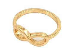 Anello dorato infinito simbolo - infinito,