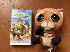 Peluche Shrek Gatto Con Gli Stivali Big Headz 20 Cm Dreamworks + VHS Shrek