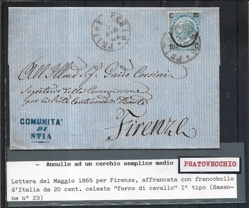 1865 20c ferro cavallo - 1865,