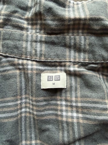 Uniqlo camicia plaid bottoni - camicia,