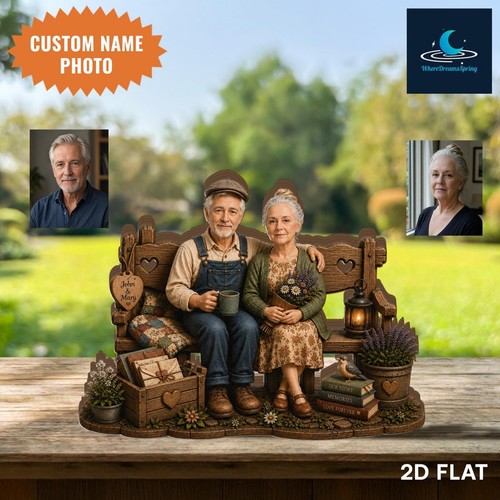 Custom couple wooden plaque - couple,