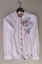 ✅ Desigual camicetta per le signore taglia 38, M rigato con paillette bianco ✅