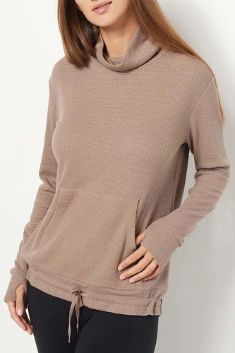 Zuda waffle pullover - zuda, girocollo