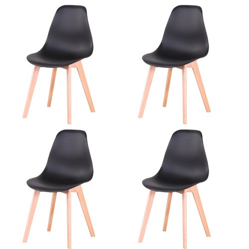 Set sedia design gambe - set, 4