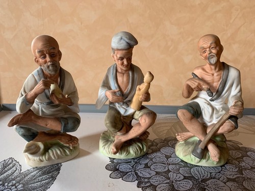 Tre statuine porcellana - tre,