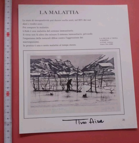 Tino aime autografo originale - aime,