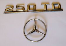 MERCEDES W124 EMBLEMA POSTERIORE ORIGINALE STELLA+250 TD,BAULE,PORTELLONE