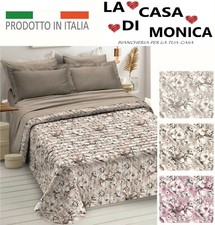 Trapuntino copriletto fiori - copriletto,