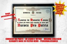 Laurea personalizzata quadro tifoso calcio team aurora pro patria busto arsizio