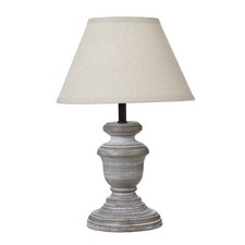 Lampada comodino in legno urna