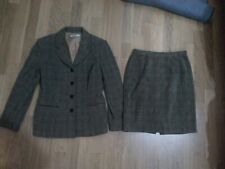 lotto 324b tailleur completo donna marrone-nero L'Equipe tg.44