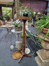 Trespolo porta matassa in legno tornito sec XIX h. Cm.  120x30.5 ^