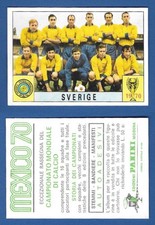 FIGURINA CALCIATORI PANINI MEXICO 70 - NUOVA/NEW - TEAM - SVERIGE