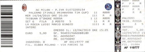 Biglietto stadio milan - stadio,