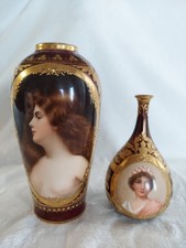 Antico set vaso ritratto stile