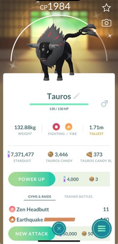Pokemon shiny blaze tauros - blaze, go