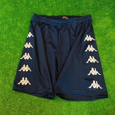 Pantaloncini Kappa Uomo Large Blu Navy Banda Logo All Over Sport Coulisse Estate