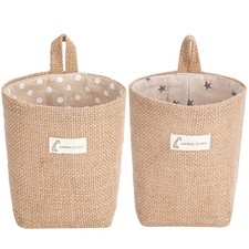  2 Pcs over The Door Wall Hanging Container Ceste Portaoggetti Cestini Da Cucina
