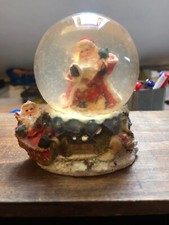 "Babbo Natale"  sfera di vetro vintage Tono su Tono By Cartai Bassanesi