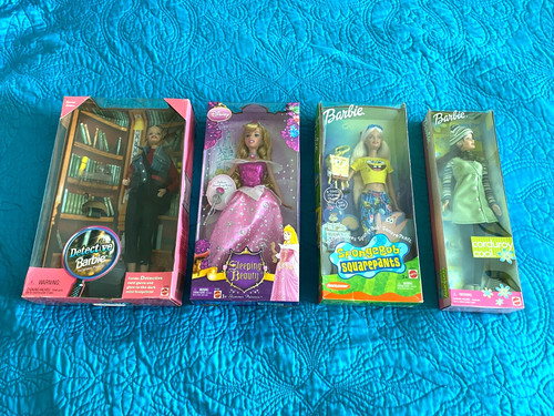 Bambola barbie lotto 4 - barbie,