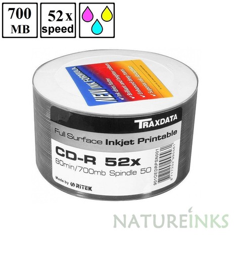 Traxdata stampabili - 50, cd-r