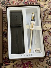 Cross townsend pen gold trim - townsend,