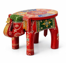 Sgabello elefante in legno