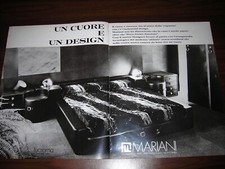 F.LLI MARIANI LETTO TUCROMA DESIGN FALESCHINI 1975 pubblicità/advertising