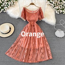 Abito Midi Con Maniche Corte