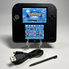 CONSOLE NINTENDO 2DS NERO COMPLETO SBLOCCATO + SD 64GB + TUTTI I GIOCHI 5000