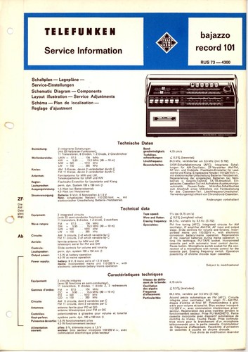 Telefunken manuale servizio - di,