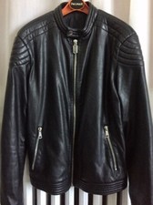 Giacca uomo nera ecopelle