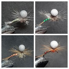 16 MOSCHE PARACADUTE PER PESCA